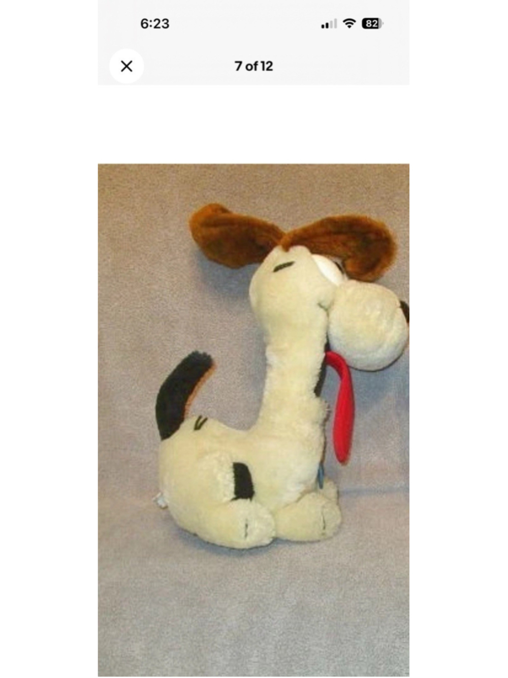 Vtg 1983 Garfield Odie Dog Plush 17” Stuffed Animal Toy Clean Cartoon Dakin EUC - Picture 2 of 5